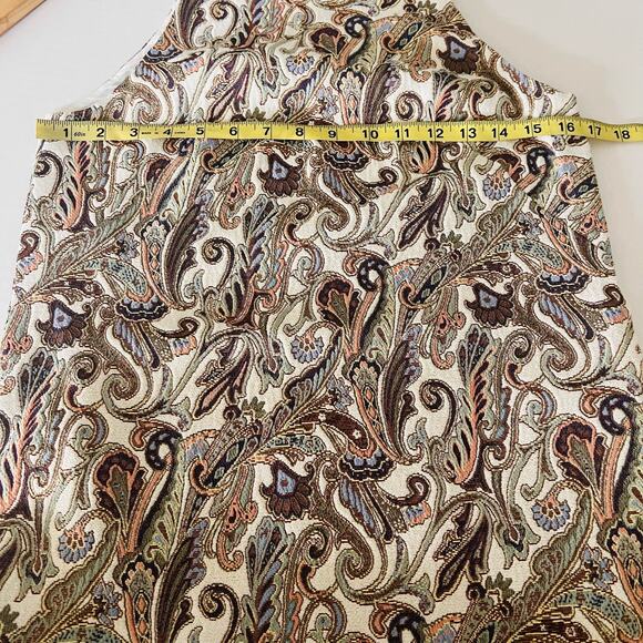 Zara Paisley Print Sleeveless A Line Dress Size S Small Multicolor - Picture 7 of 9